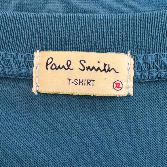 Paul Smith Skateboard‎ Teal Cotton Crew Tee. Men’s XL. Rare! - Picture 3 of 5